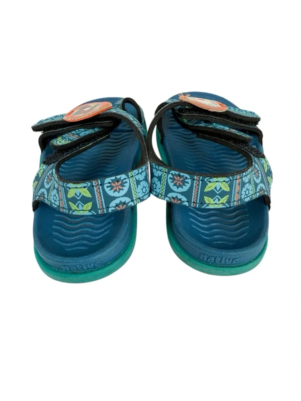 Toddler Native x Disney Moana Pua Hei Hei Blue Sandals Size 5